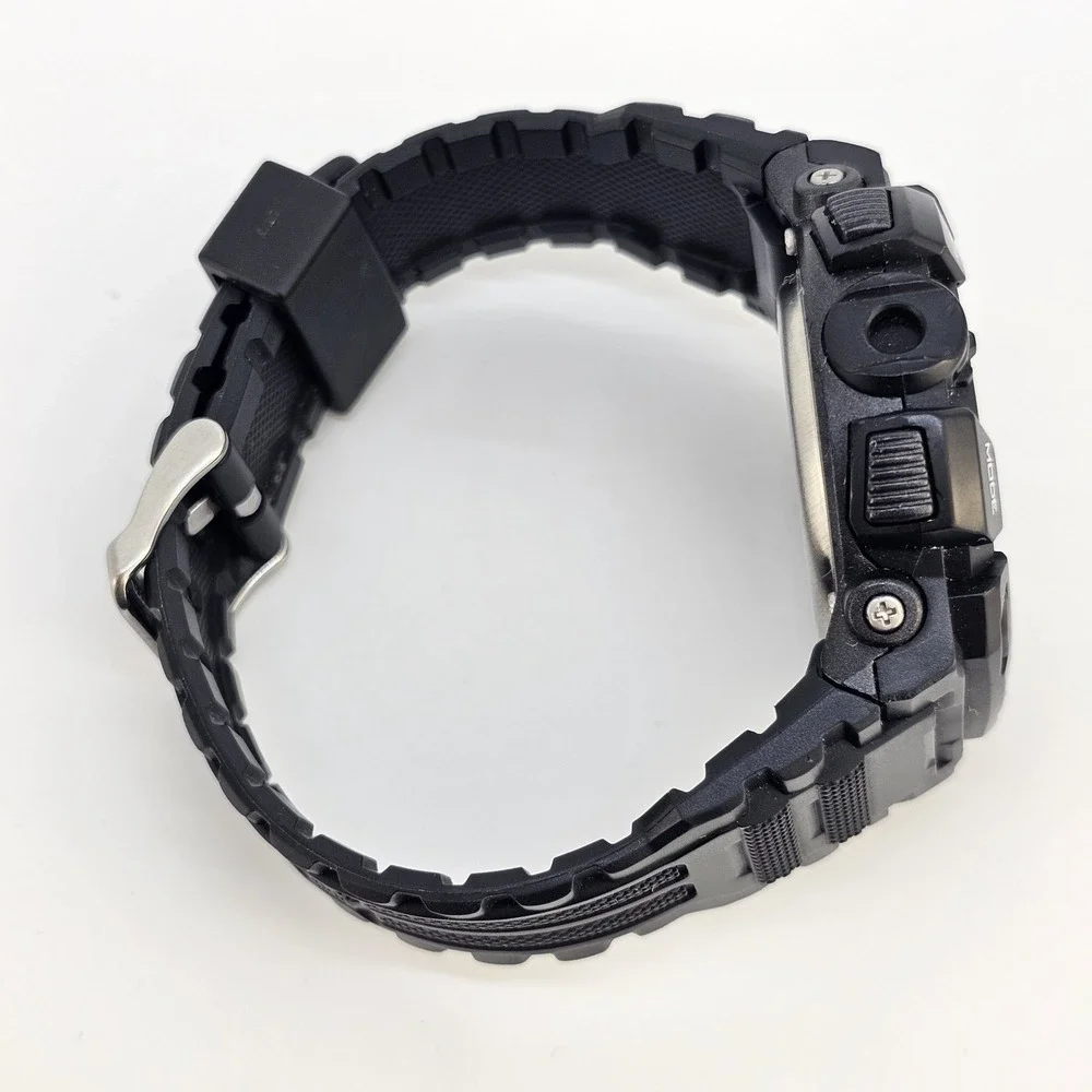 Armitron Pro Sport Digital Watch Men 48MM Day Light Black Plastic Bands Working